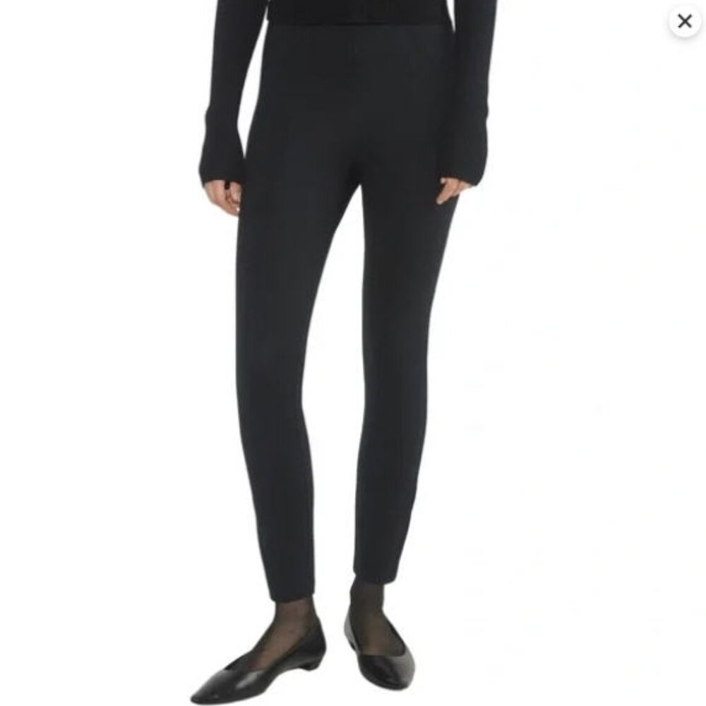 TEN by Aritzia Black Staight Leg Ponte Legging Trouser